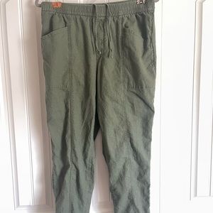 Old Navy Green Linen Pants (M)